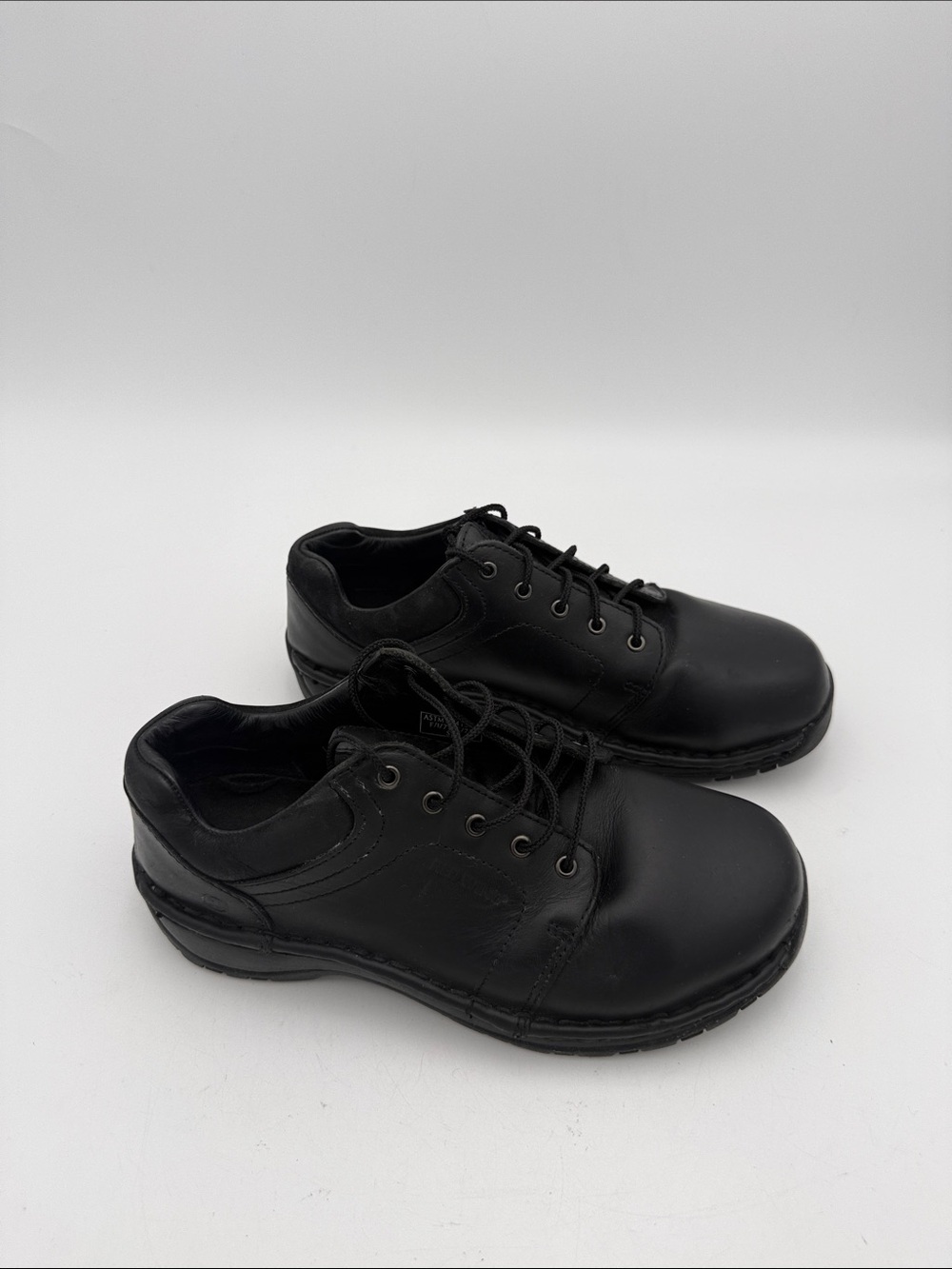 Red wings women Black Lace-Up Work Shoes 7 steel toe heavy duty outdoor
